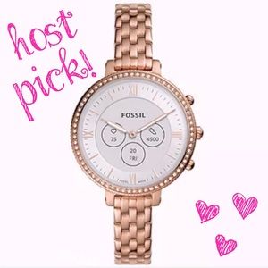 🚫SOLD🚫 Fossil Monroe hybrid watch in rose gold with extra band - NWT